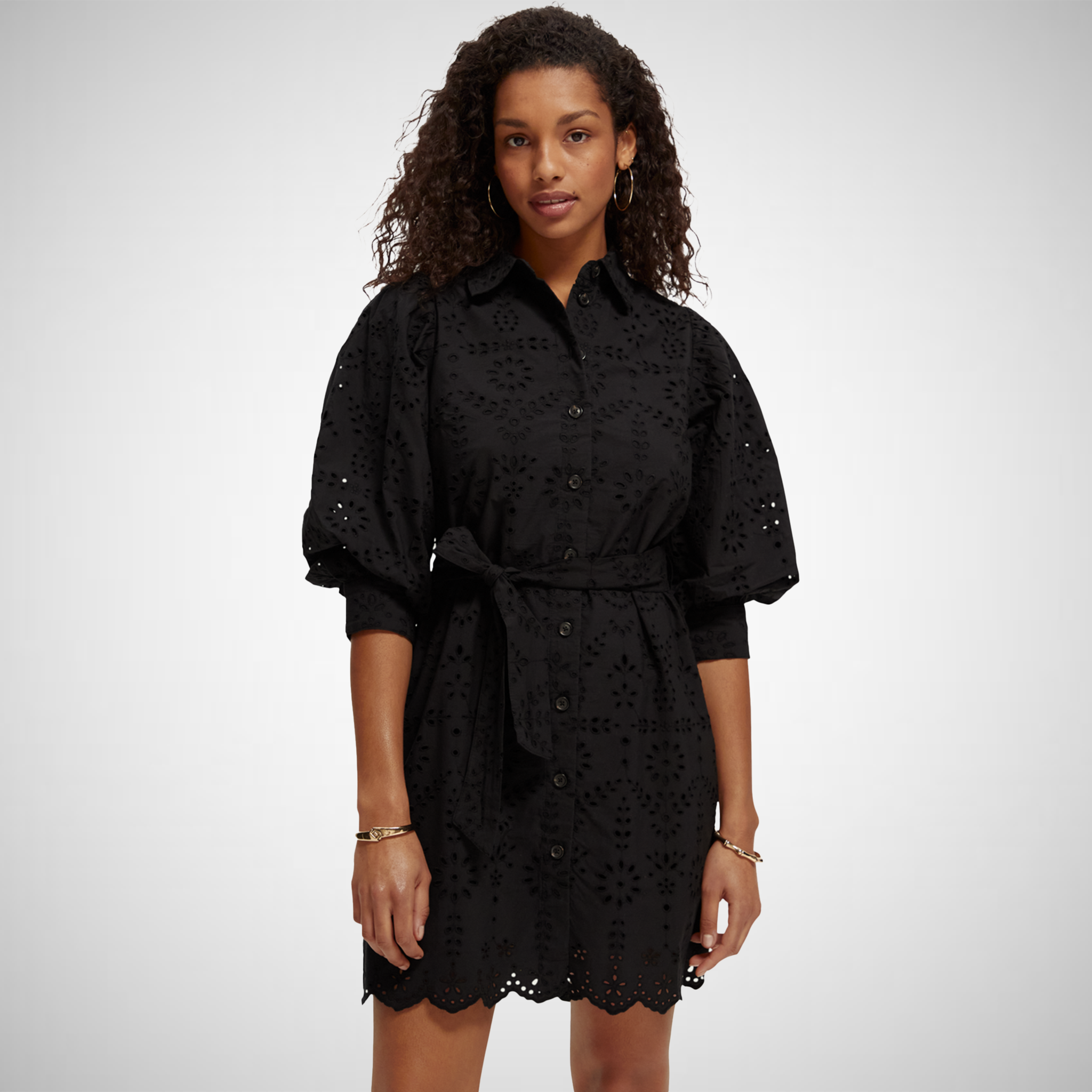 Broderie shirt clearance dress