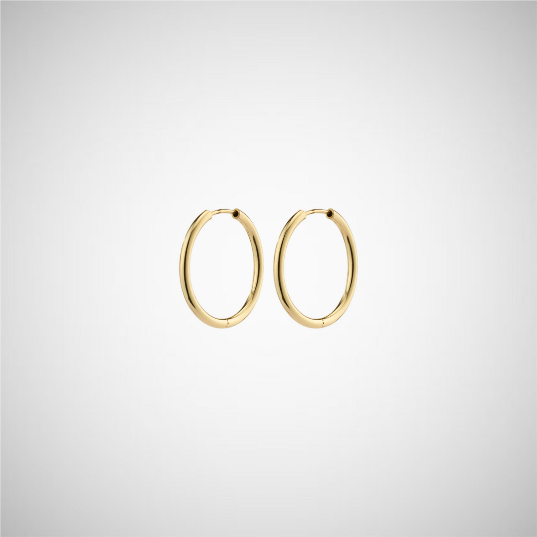 April Recycled Small Hoop Earrings (8246775054544)