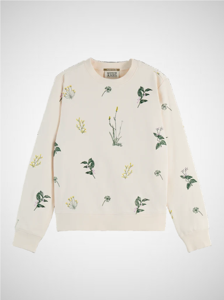 All Over Embroidery Regular Sweater (8251702182096)