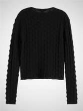 Load image into Gallery viewer, Textured Stitch Fitted Pullover (8251702149328)
