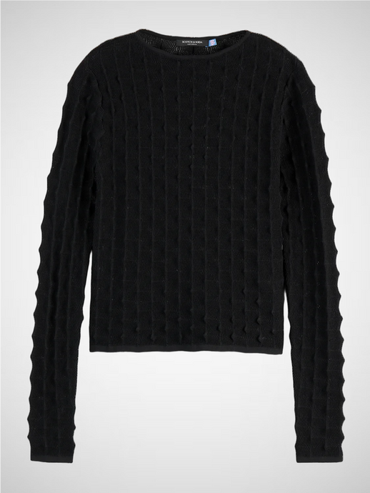 Textured Stitch Fitted Pullover (8251702149328)