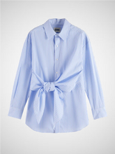 Load image into Gallery viewer, Striped Knotted Shirt (8251702018256)
