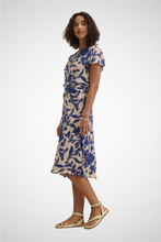 Charger l&#39;image dans la galerie, Nevine Printed Light Royal Crepe Dress (8255025283280)
