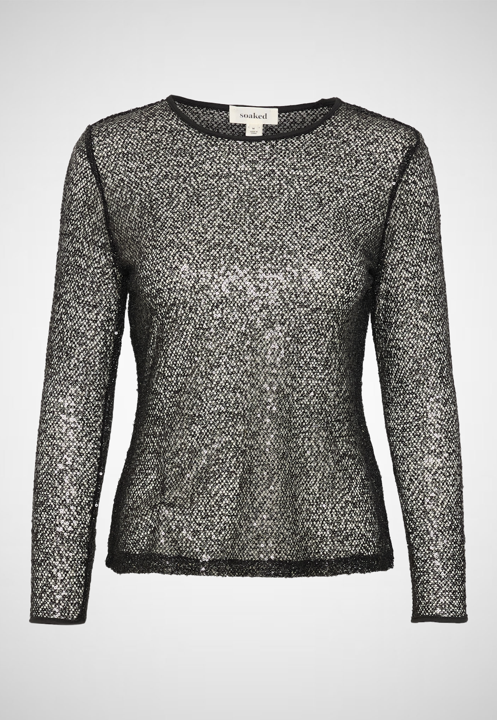 Adea Long Sleeve Sequin Blouse (8235724603600)