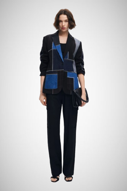 Combined Patchwork Blazer (8167235059920)