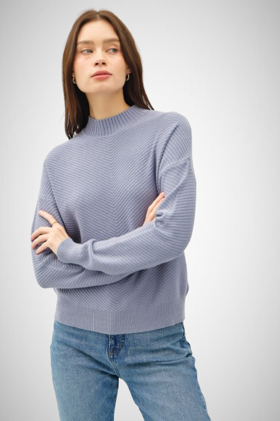 Chunky Ribbed Mockneck Sweater (8162070888656)