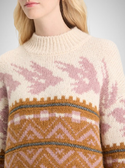 Metallic Fair Isle Pullover (8173004095696)