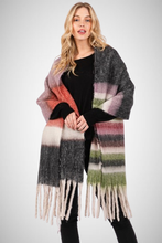 Charger l&#39;image dans la galerie, Cozy Striped Fringe Oblong Scarf (8163187523792)
