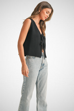 Load image into Gallery viewer, Tied Front Knitted Vest (8229698502864)
