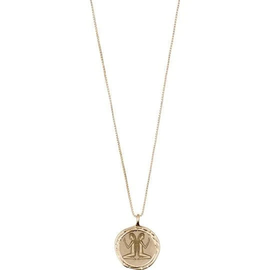 PILGRIM Necklace: GEMINI Horoscope Necklace (Gold Plated) (7724942196944)